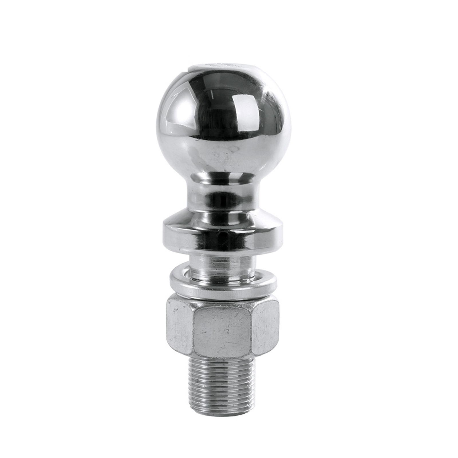 Chrome Trailer Hitch Tow Ball 2-5/16 Inch M25 Shank Dia Capacity 5000 Lbs Coupling Parts RV Camper Caravan Accessories ,Easy to Use